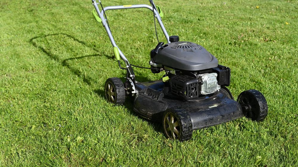 Image of a push lawn mower but What Size Mower Do I Need?